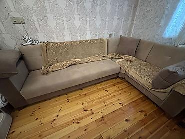 куплю угловой диван бу: Угловой диван, Б/у, Нераскладной, Без подъемного механизма, Ткань, Платная доставка — 1