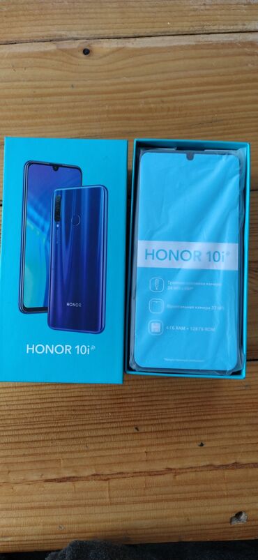 qeydiyyatsız telefon: Honor 30i, 128 GB, rəng - Qara, Sensor, Barmaq izi, İki sim kartlı