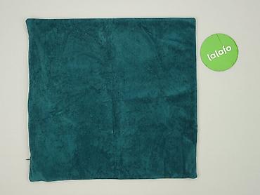 cyfrowa flora: Poszewka na poduszkę dekoracyjną – welur, turkus/teal - Kwadratowa — 3