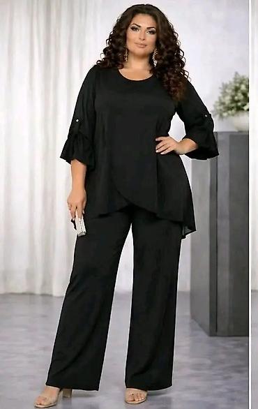 Kompleti: Dvodijelni ženski komplet – plus size - Gornji dio: bluzica sa — 9