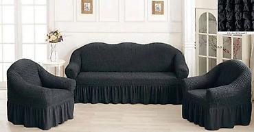 Prekrivači za nameštaj: Set rastegljivih navlaka sa karnerima – trosed, dvosed i fotelja — 3