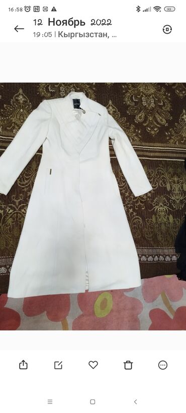 пальто белая: Пальто, XL (EU 42)