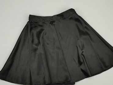 spódnice w kratę biało czarne: Skirt, XS (EU 34), condition - Good