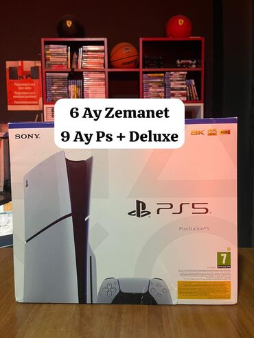 Oyun diskləri və kartricləri: Pa 5 Slim Cemı 3 Ay Islenıb Tep tezedı ustunde 9 Ay deluxe Ps + Var 1