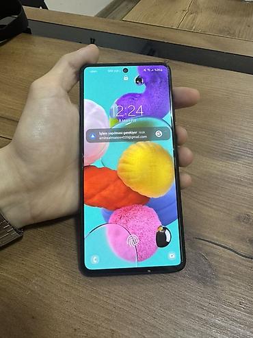 ekran a51: Samsung Galaxy A51, 128 GB, rəng - Qara, Barmaq izi — 1