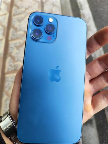 iphone 12 pro qiymət: IPhone 12 Pro Max, 128 GB, Mavi, Face ID