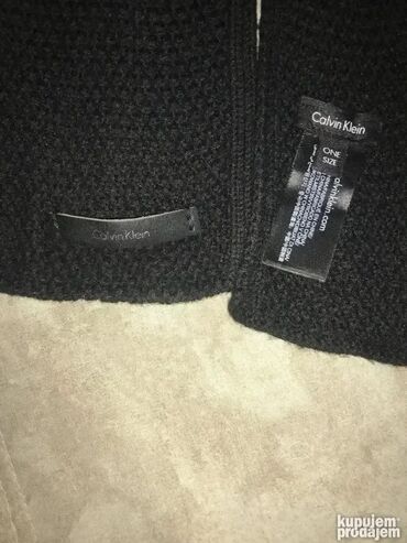 Kape i aksesoari: Original GANT šal NOV 100% Wolle Crna boja Sirina 25cm duzina — 12