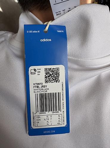 reebok 42: Мужская футболка, 2XL, 3XL, Adidas, Новый, цвет - Белый, Самовывоз — 4