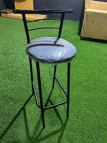 bar stoyka: Metall bar taburesi - Material: möhkəm metal karkas, toz boya ilə — 2