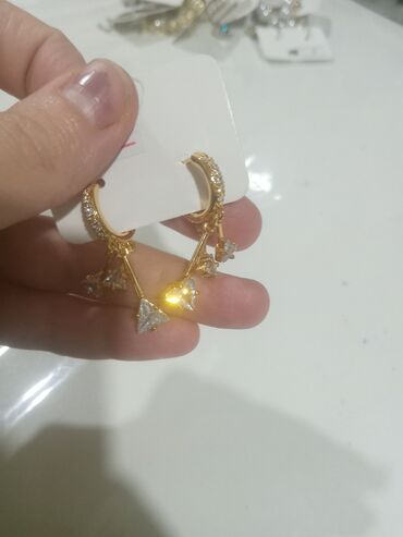 Bijuteriya dəstləri: Zərgərlik dəsti – müxtəlif modellərdə sırğalar - Ay və ulduz motivli — 20