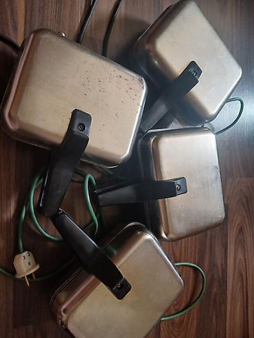 tost aparati: Elektrik vafli/qəlyanaltı tost aparatları – 4 ədəd her biri 65 manat — 2