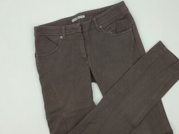chaotic system spodnie: Material trousers for women, size XS (EU 34)