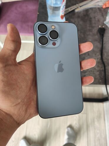 нот 9 с: IPhone 13 Pro, Колдонулган, 256 ГБ, Көк, Каптама, Кабель, Куту, 79 %