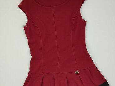 czerwona sukienka: Dress, S (EU 36), condition - Good