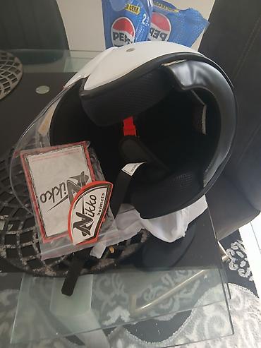 Oprema za bicikliste: Otvorena (jet) kaciga za skuter/motocikl - Brend: Sparco (plavo-bela) — 2