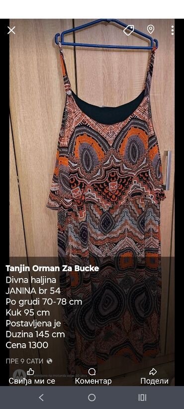 Topovi: Pretty Woman, 5XL (EU 50), Cvetni, bоја - Crna — 5