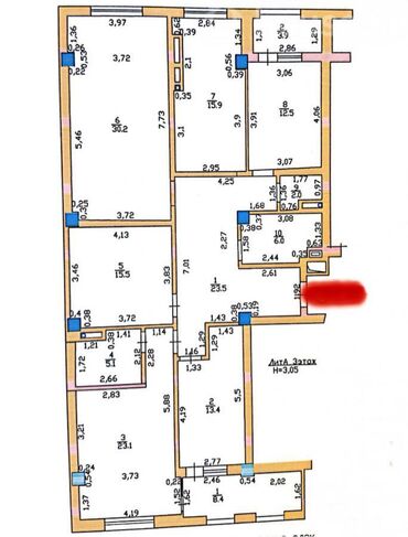квартира бишкек керек: 4 комнаты, 160 м², Элитка, 3 этаж, ПСО (под самоотделку)
