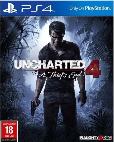 ps avadanliqlari: Uncharted 4: A Thief's End, Приключения, Б/у Диск, PS4 (Sony Playstation 4), Самовывоз, Платная доставка