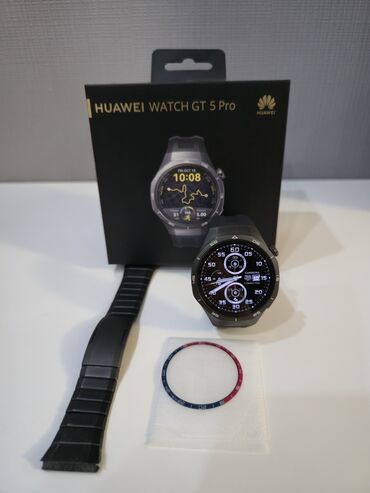 apple whatch 3: Huawei watch GT 5 Pro б/у. В подарок металлический ремешок+защитное