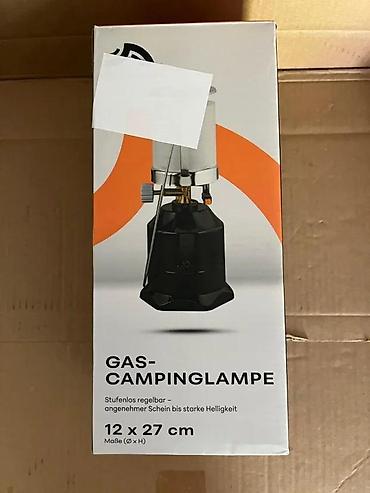 Oprema za kampovanje: CRIVIT gasna kamping lampa - Tip goriva: butan (za kartuše tipa 200 — 3