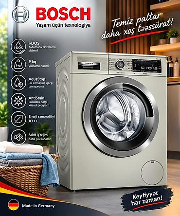 Elektronika: BOSCH qabaqdan yüklənən paltaryuyan maşın – “Yaşam üçün texnologiya” — 1