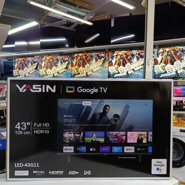 Телевизоры: Телевизор Ясин 43G11 Андроид гарантия 3 года, доставка установка