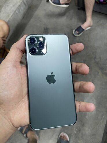 защищенный телефон: IPhone 11 Pro, Новый, 256 ГБ, Зеленый, Зарядное устройство, Защитное стекло, Чехол, 88 %