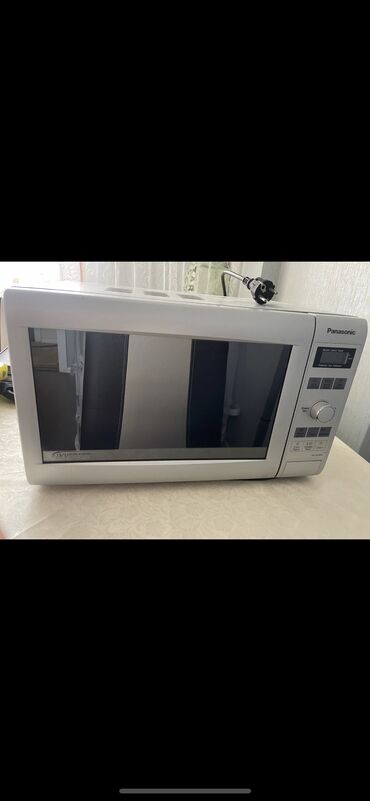 mikrodalgali: Mikrodalğalı soba Panasonic, Ayrıca dayanan, Mikrodalğalar ilə, rəng - Boz