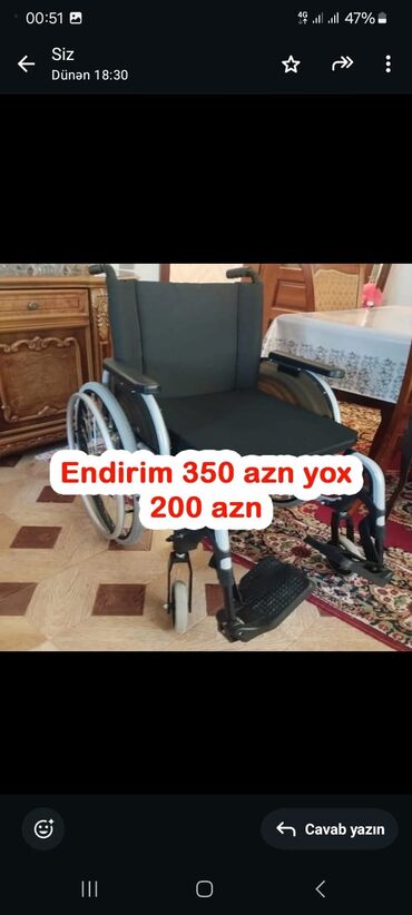 Xəstələr üçün unitazlar: Təkərli əlil arabası, istifadəçiyə rahat və etibarlı hərəkət imkanı