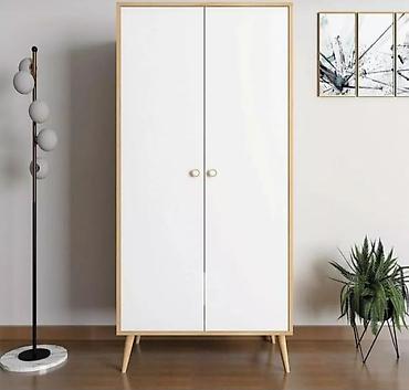 bulud mebel: Düz dolab, Yataq otağı üçün, Paltar üçün, Açılan, Korpuslu, 2 qapılı — 3
