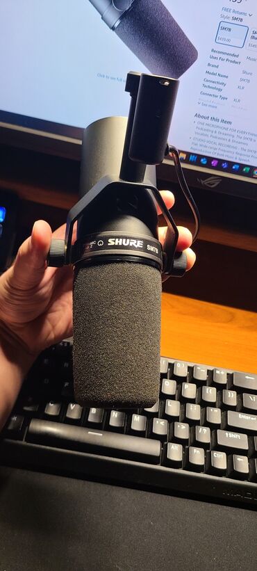 купить микрофон bm 800 в бишкеке: Shure SM7B профессиональный микрофон для подкастов, записи вокала