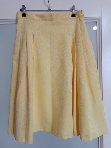 kozna suknja prodaja: S (EU 36), Midi, bоја - Žuta