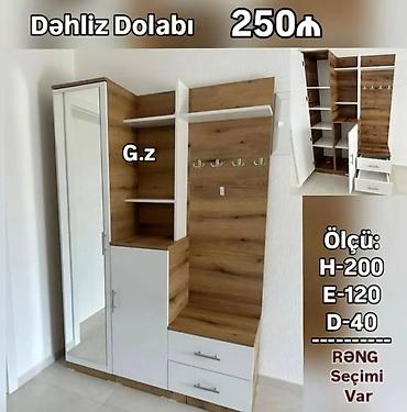 şfonerler: Yeni, 1 qapı, Güzgülü, Açılan, Düz dolab — 1