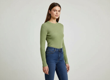 ubrania eko: Sweter damski, rozmiar S