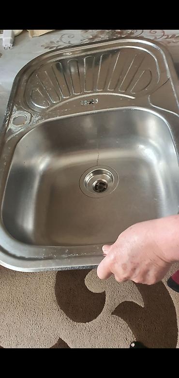 Santexnika: Mətbəx üçün paslanmayan poladdan birgözlü qəlib tipli lavabo - — 2