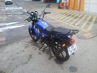 4 ayaq: Moped/Motosiklet – “M50” model (benzinli) - Rəng: mavi - Arxa baqaj — 4