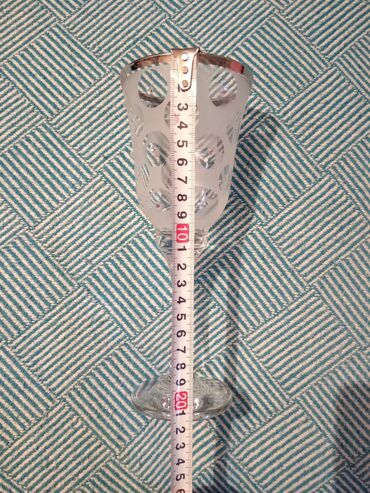 Qədəhlər: Qədəhlər, rəng - Gümüşü, Şüşə, 6 ədədli dəst, Türkiyə — 10