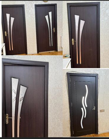 işlənmiş materiallar: 4 eded eyni qapı +1 ededi başqa qapı ededi 30 AZN Ölçü 2/80 sm heç