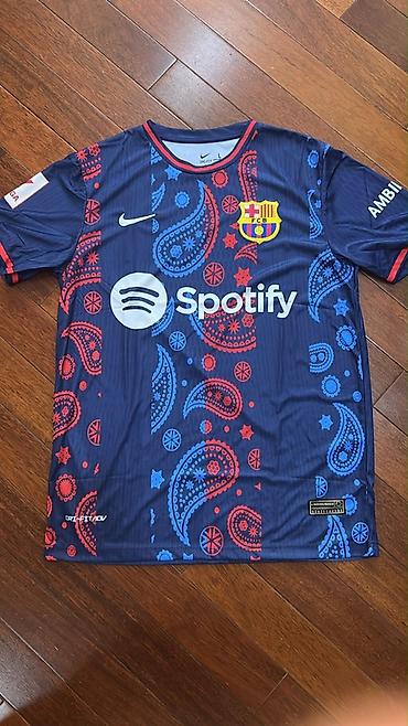 neymar forması orjinal: Futbolka, Nike, L, rəng - Göy — 1
