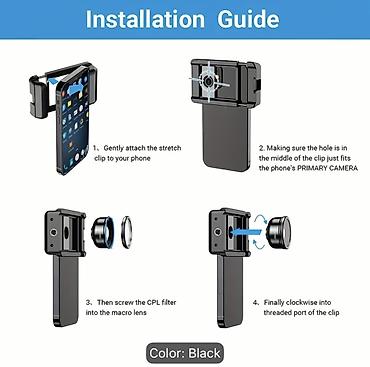 фильтр: Telefon üçün peşəkar obyektiv və klips dəsti – 37 mm universal — 5