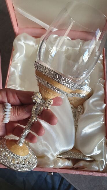 химчистка свадебных платьев: Свадебные фужеры RORO тонкое стекло очень красивые реальным