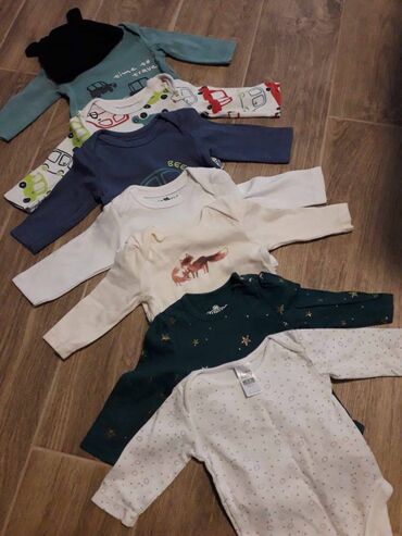 Dečija odeća: H&M, Komplet: Pantalone, Kapa, Zeka, 56-62