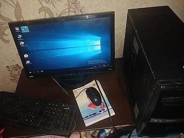 Masaüstü kompüterlər və iş stansiyaları: Masaüstü kompüter seti – Compaq sistem bloku + BenQ monitor + — 1