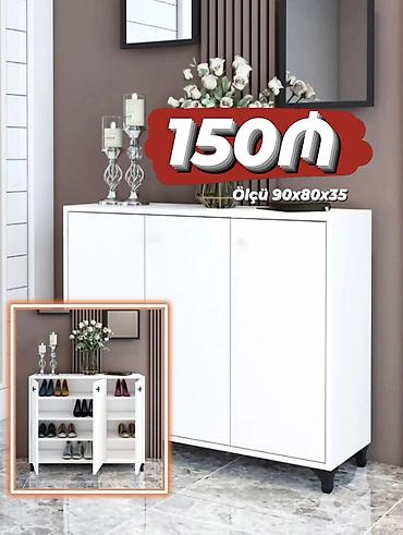 Ağ rəngli ayaqqabı dolabı - Ölçü: 90 x 80 x 35 sm (şəkildə lalafo.az -da Ağ rəngli ayaqqabı dolabı - Ölçü: 90 x 80 x 35 sm (şəkildə