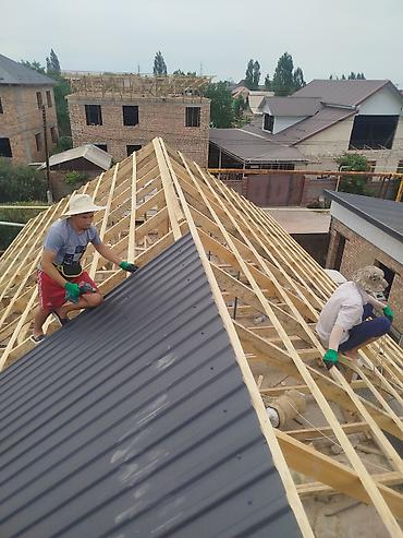 Кровельные работы и устройство стропильной системы - Монтаж крыши