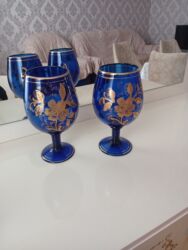 a4 ucuz: Qədəhlər, rəng - Mavi, Şüşə, 2 ədədli dəst, 500 ml