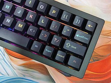 Клавиатуры: Клавиатура, Yunzii, Механическая, Bluetooth, Проводное подключение, Размер: 40% — 6