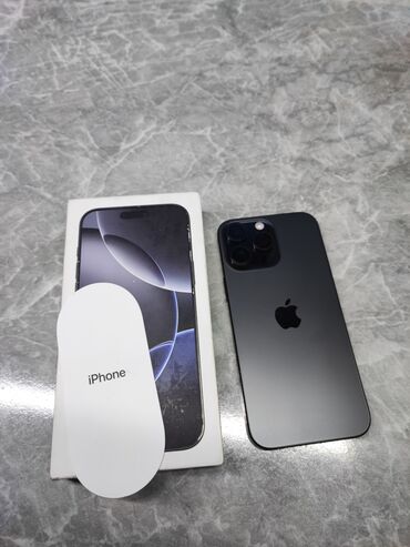 Apple iPhone: IPhone 16 Pro Max, 256 ГБ, Black Titanium, Чехол, Коробка, 100 %