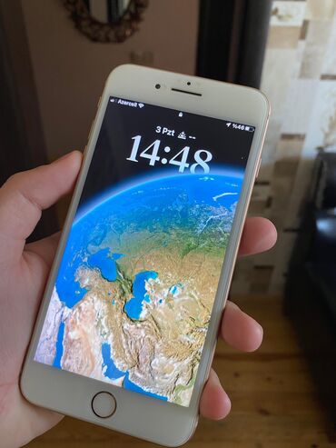 ayfon ucun ekran sekilleri: IPhone 8 Plus, 64 GB, Qızılı, Barmaq izi