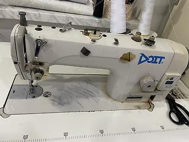 tikis maşını: Sənaye tikiş maşını – DOIT düz tikiş modeli, masa və pedal ilə — 2
